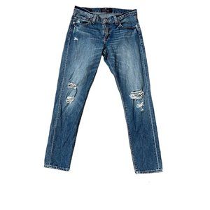 Lucky Brand Sienna Slim Boyfriend Denim Jeans Distressed Women's Size 0/25